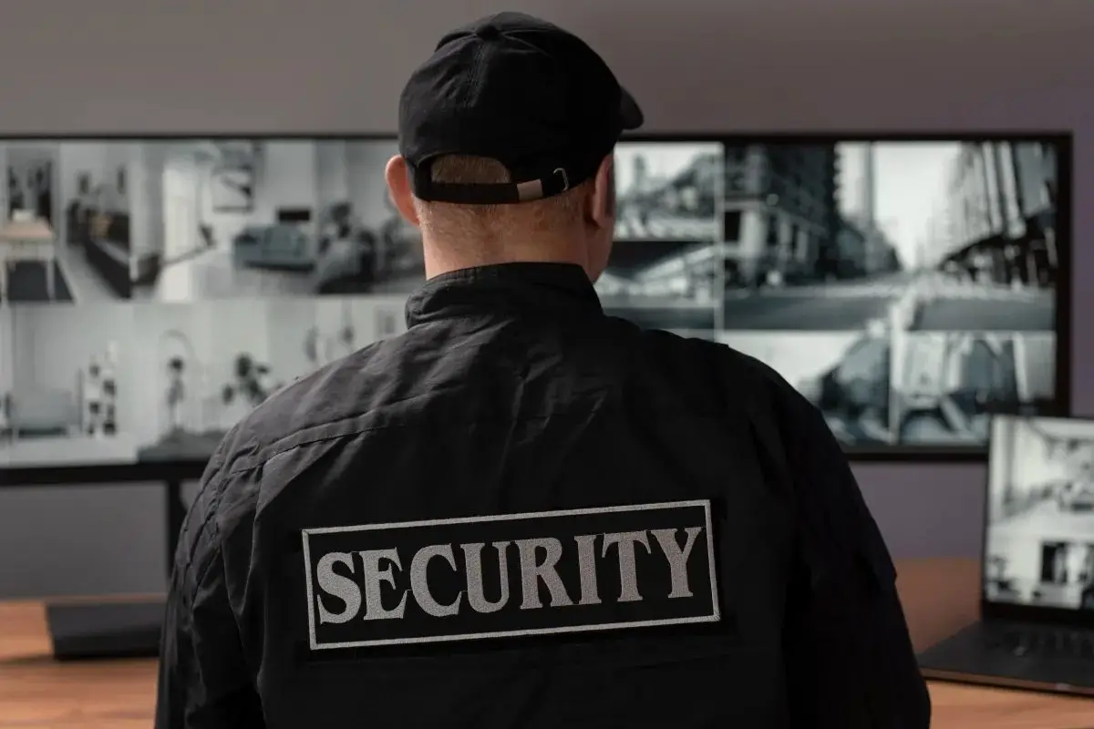 Professional male security guard in uniform in Calgary