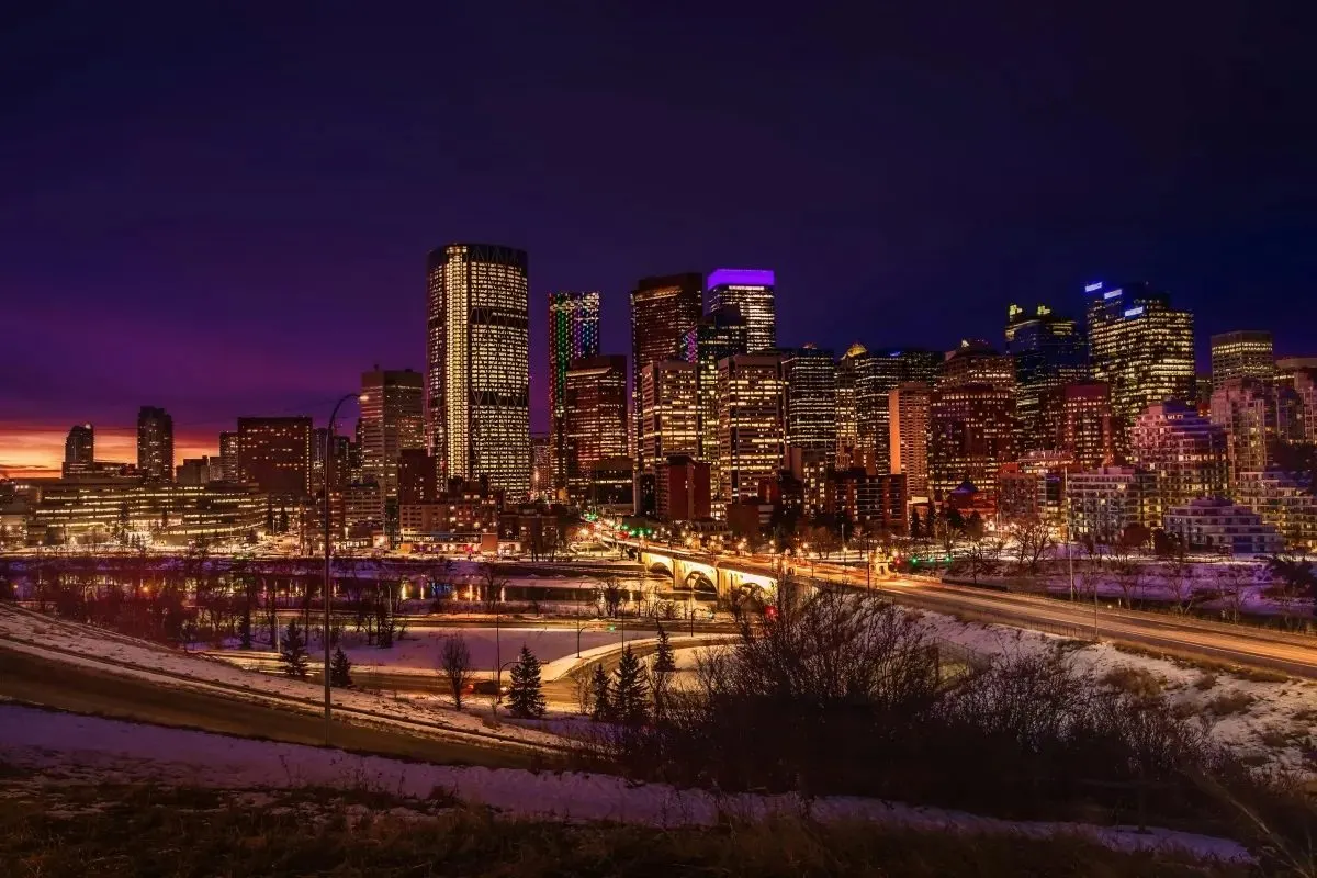 Downtown Calgary skyline representing security challenges for businesses in the city core
