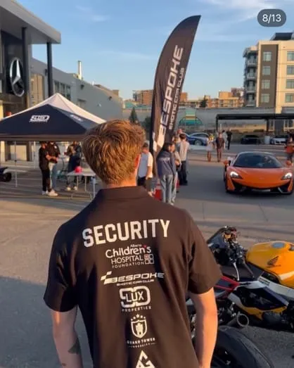 Guard Tower Security guard helping raise funds for the children's hospital